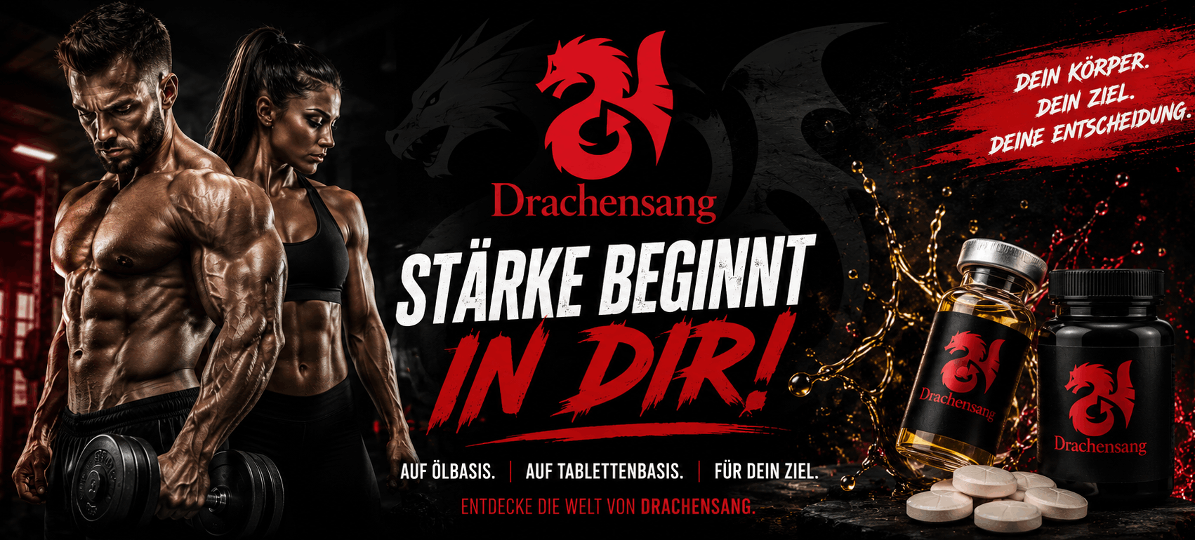 Drachensang Academy Deutschland – Hochreine Öl und Tabletten-Form Supplements, zertifizierte Chargen und laborgeprüfter Kraftsport